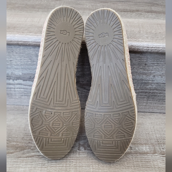 UGG HEIDI Perforated Suede Espadrille Slip On women's size 8.5 NWNT - Picture 6 of 7